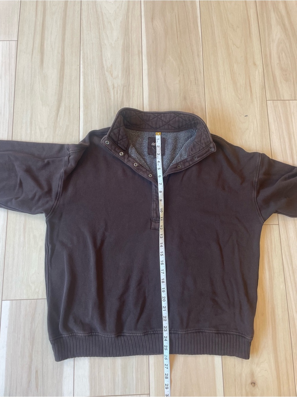Aerie Oh Snap Sweatshirt Brown Size M - Picture 7 of 7